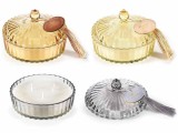 Cumpara ieftin Set 3 candele parfumate cu 3 flacari Elegance 13x9 cm
