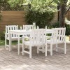 Set 4 Scaune Gradina vidaXL, Plastic Alb, 65.5x55.5x88cm, Rezistent, Exterior, Dining, Relaxare, Modern