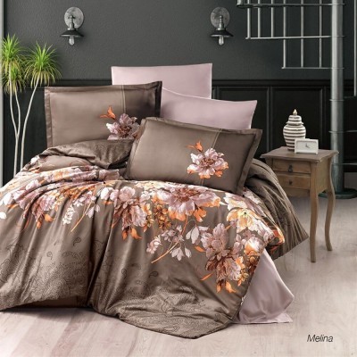 Lenjerie de pat satin clasy king size (melina) foto