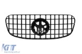 Grilaj tip GT cu lac negru potrivit pentru Mercedes GLS X167 dupa 2024 pentru bara de protectie frontala A Design Line Performance AutoTuning