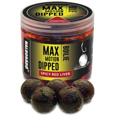Haldorado - Boilies-uri Max Motion Boilie Dipped 20mm, 80g - Ficat rosu condimentat