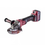 Polizor unghiular cu acumulator 20V, 125 mm, 2 x 5Ah Raider Industrial