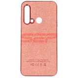 Husă Huawei P20 Lite 2019, TPU, Piele Denim, Rose Gold