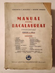Constantin F. Nicolescu; Grigore Ernescu - Manual pentru bacalaureat (ediția VII-a; 1943) foto