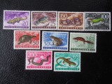 Iugoslavia-Fauna ,reptile si batracieni-serie completa -nestampilate