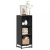 VidaXL Dulap cu cărți negru 40x35x107,5 cm lemn prelucrat 849109