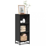 VidaXL Dulap cu cărți negru 40x35x107,5 cm lemn prelucrat 849109