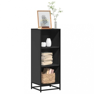 vidaXL Dulap cu cărți negru 40x35x107,5 cm lemn prelucrat 849109 foto