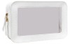 Geanta Voiaj Cosmetice Transparenta Alb 23x15.5x7cm, Impermeabila, Multifunctionala: Machiaj, Accesorii, Calatorie