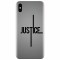 Husa silicon pentru Apple Iphone X, Amir Justice Minimalistic Nubheebuccus Text