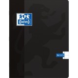 Caiet A4, Oxford School, 36 File - 90g/mp, Coperta Carton, Liniat Stanga - Dictando - Negru