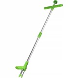 Extractor buruieni, din aluminiu si plastic, lungime 98 cm, stabil, usor de utilizat, argintiu/verde