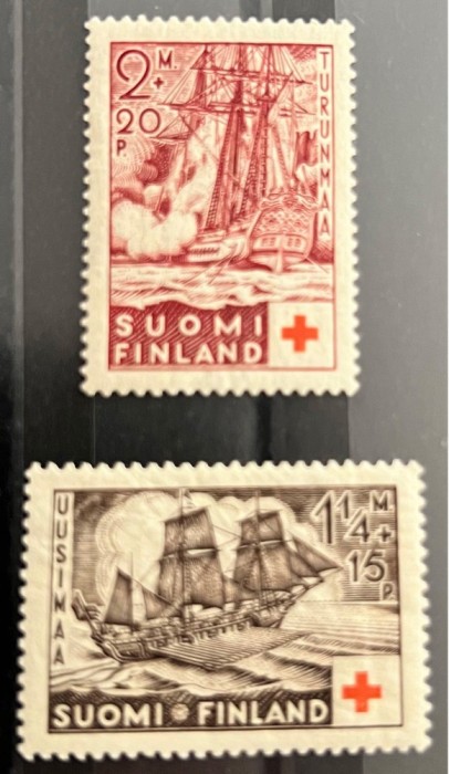 1937. Red Cross charity - Warships
