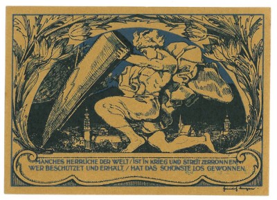 72 - Jeton GERMANIA - 50 Pfenning ( 10 / 7 cm ) - UNC - 1921 foto