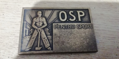 QW1 80 - Medalie - tematica sport - comunism - OSP - Pentru sport foto