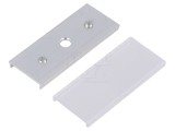 Conector Aluminiu Policarbonat LINEA20 180&deg; Natural
