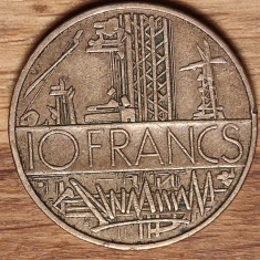 Franta - moneda de colectie istorica - 10 franci / francs 1979 - industriile !