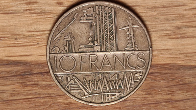 Franta - moneda de colectie istorica - 10 franci / francs 1979 - industriile ! foto