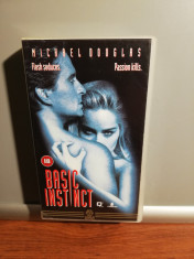 caseta VHS Originala BASIC INSTINCT (1991/MGM/UK) - ca Noua foto