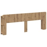 vidaXL Tablă de pat cu sertar Stejar Artizanal Lemn prelucrat 8001245