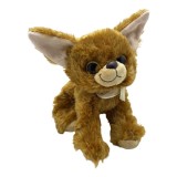 Jucarie catel maro cu ochi mari de plus 29 cm