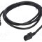 Cablu 3x18AWG NEMA 5-15, mufa PVC, 2m, negru, 10A - Qualtek Electronics