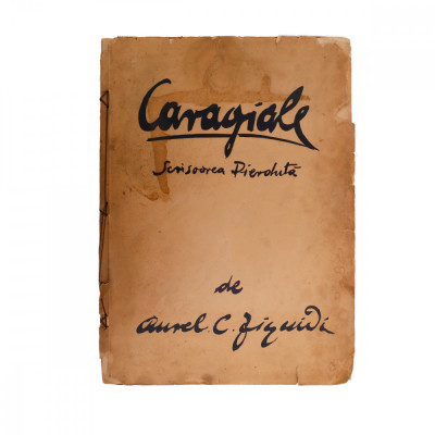 Aurel Jiquidi, Album cu 10 litografii - O Scrisoare Pierdută, de I. L. Caragiale - Format mare foto