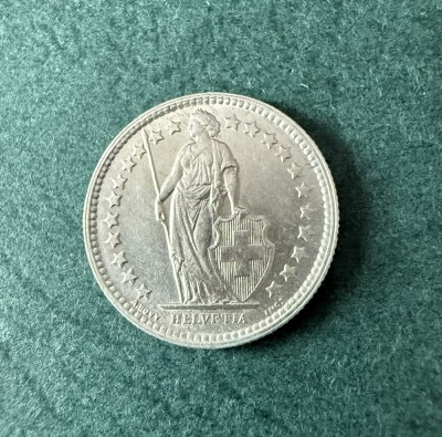 1/2 Franc 1959 Elvetia foto