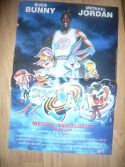 Afis Film -Meciul Secolului -Space Jam - cu Bugs Bunny si Michael Jordan 1997 foto