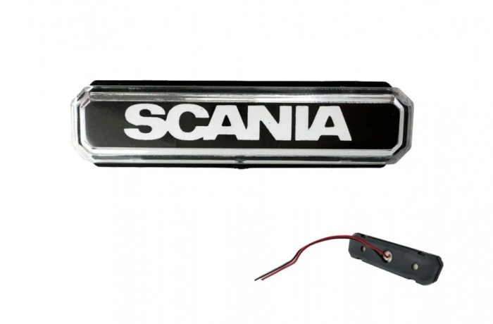Lampa gabarit cu LOGO NEON ALB SCANIA 12-24 V
