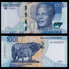 AFRICA DE SUD █ bancnota █ 100 Rand █ 2023 █ UNC █ necirculata