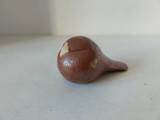 Pasare - figurina ceramica de gresie, hand-made, lucrata manual, artist made, 12cm