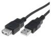 Cablu USB 2.0 A-A 5m Negru, Digitus