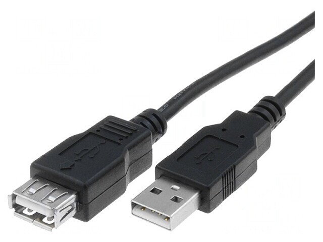 Cablu USB 2.0 A-A 1.8m Negru