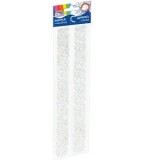 Accesorii creatie decor,2 dantele cristal,diamante autoadezive blister,30cm