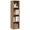 Dulap Carti/TV Stejar Artisan 36x30x143cm Lemn Prelucrat Gossi - Rafturi Depozitare, Design Flexibil, Asamblare Usoara