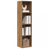 Dulap Carti/TV Stejar Artisan 36x30x143cm Lemn Prelucrat Gossi - Rafturi Depozitare, Design Flexibil, Asamblare Usoara