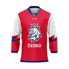 Echipa națională de hochei tricou de hochei Czech Republic lev red - XL