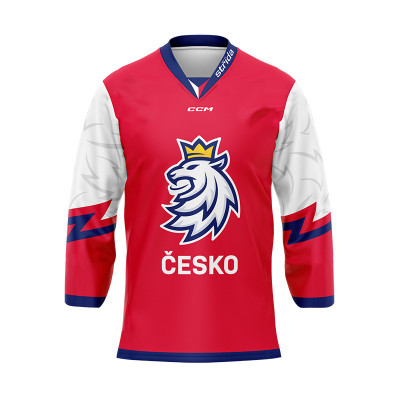 Echipa națională de hochei tricou de hochei Czech Republic hockey red - S foto