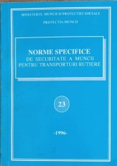 NORME SPECIFICE DE SECURITATE A MUNCII PENTRU TRANSPORTURI RUTIERE 23-COLECTIV-240125