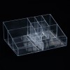 Suport Acrilic Cosmetice, 9 Compartimente, Transparent, Dimensiuni 25x19x9cm, Oem
