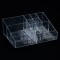 Suport Acrilic Cosmetice, 9 Compartimente, Transparent, Dimensiuni 25x19x9cm