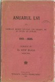 C9686N Anuarul LVI al Liceului rom&acirc;n ortodox din Brașov, pe al 76-lea an școlar 1919-1920 publicat de dr Iosif Blaga, director, 1920, Brașov