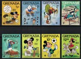 Timbre Grenada 1979, Seria Disney MNH, Colectie Filatelie, Personaje Disney, Stare Impecabila