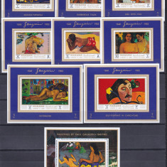 DB1 Pictura Manama Gauguin 8 SS de lux + SS MNH