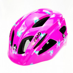 Casca biciclisti AVO-03, culoare roz, model printese, marime M (46-52cm) PB Cod:U001161
