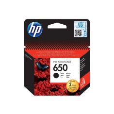 HP 650 Black Cartus Cerneala Original HP CZ101AE BHK, 360 pagini, Negru Pigment