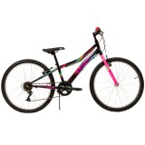 Cumpara ieftin Bicicleta Copii DHS Turbo - 24 Inch, Negru-Roz Ultimate FactoryBikes