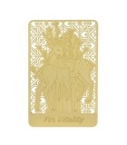 Card Portofel Auriu cu Cerb Vindecător 2026 GOBI&reg; feng shui