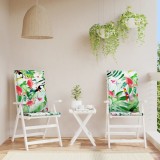 VidaXL Perne scaun spătar &icirc;nalt multicolor 2 buc. 120x50x3 cm textil